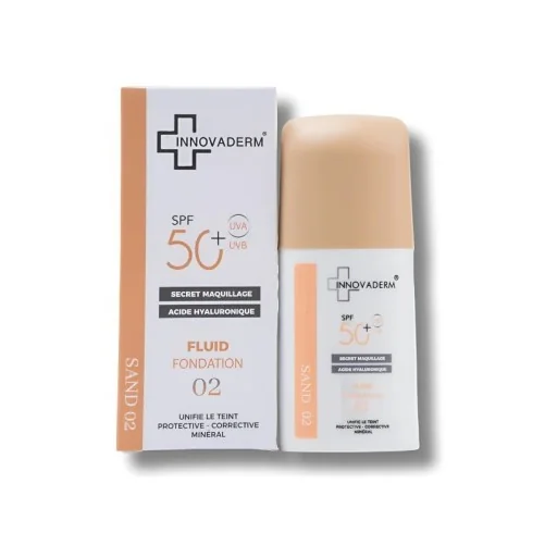 INNOVADERM - FOND DE TEINT MINERAL SPF50+ 02 SAND SPF50+