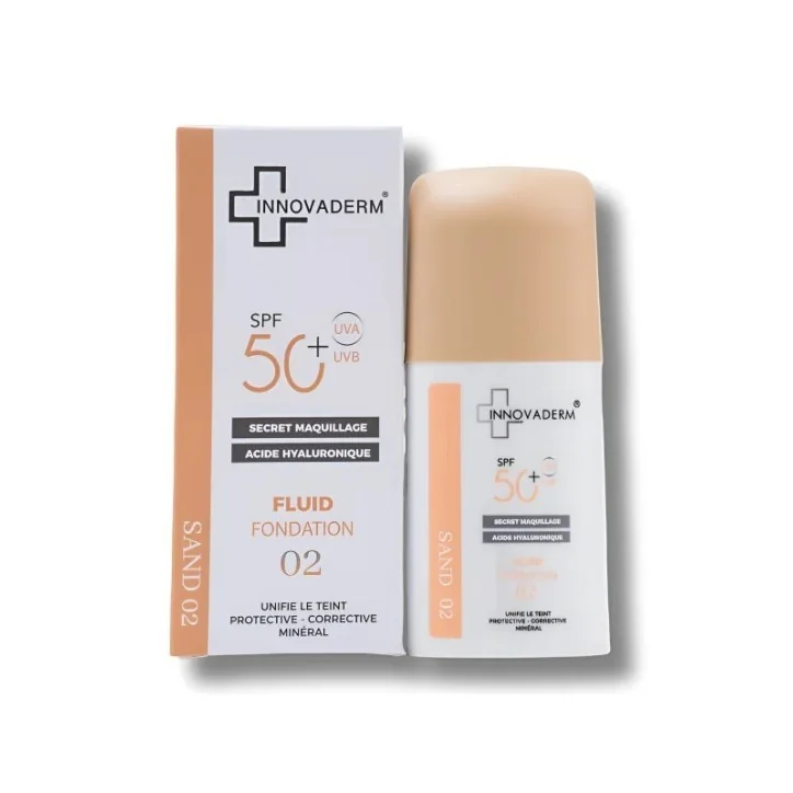 INNOVADERM - FOND DE TEINT MINERAL SPF50+ 02 SAND SPF50+