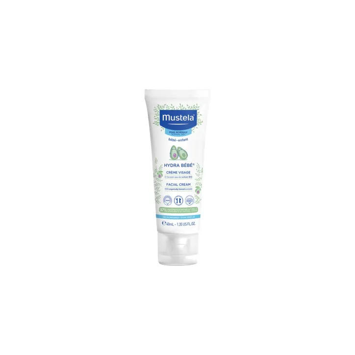 MUSTELA CRÈME VISAGE HYDRA  À L'AVOCAT BIO 40 ML