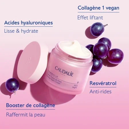 CAUDALIE RESVERATROL-LIFT RECHARGE CRÈME TISANE DE NUIT 50ML