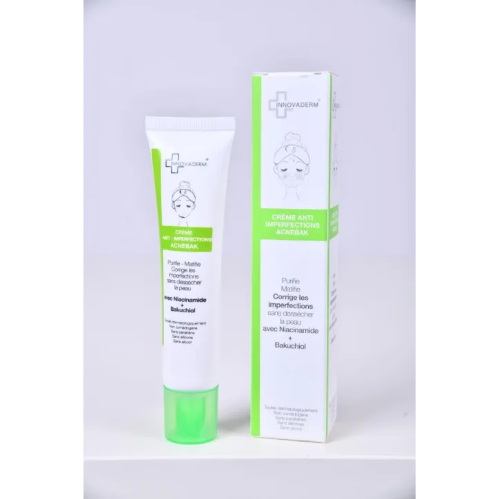 INNOVADERM – CRÈME ANTI‑IMPERFECTIONS ACNEBAK 40 ML