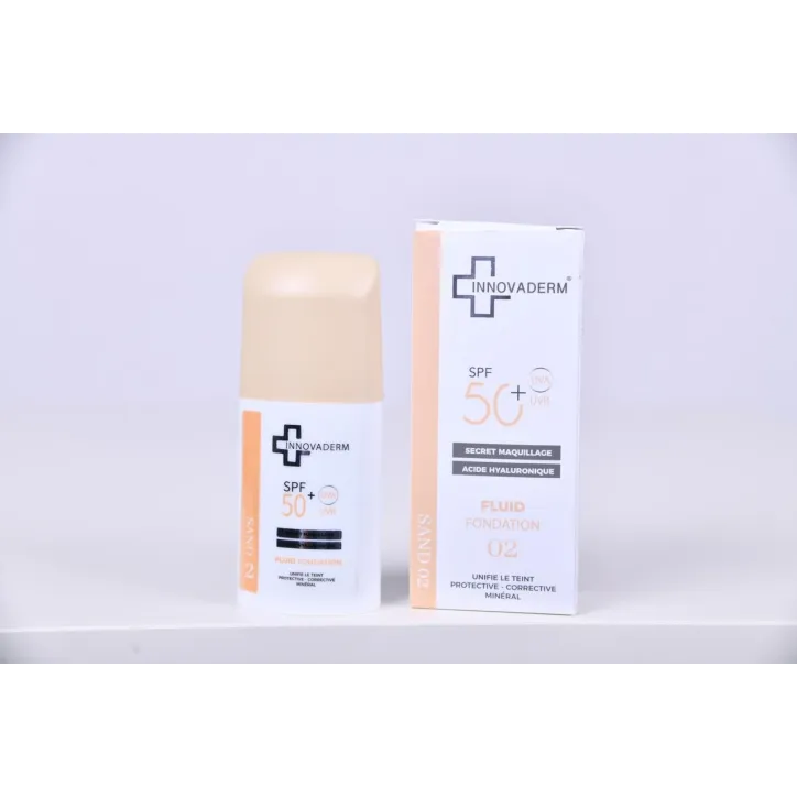 INNOVADERM - FOND DE TEINT MINERAL SPF50+ 02 SAND SPF50+