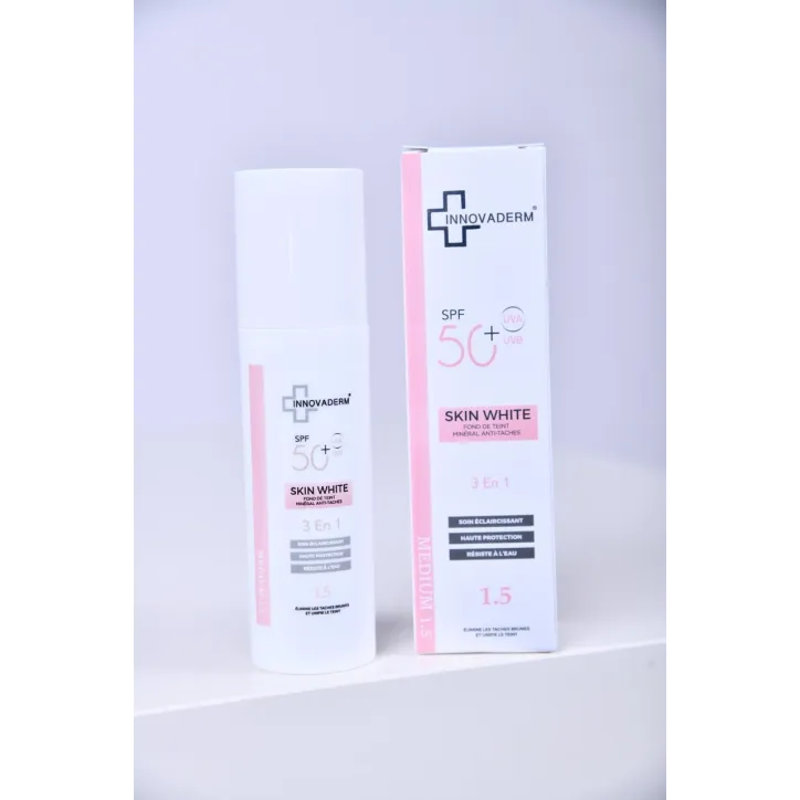 INNOVADERM SKIN WHITE - ECRAN TEINTE MEDIUM 1.5 SPF50+ 30ML
