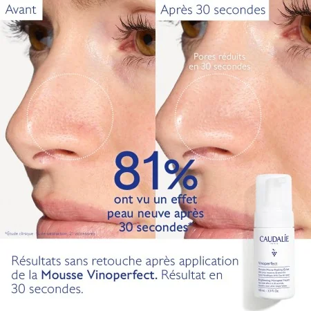 CAUDALIE VINOPERFECT MOUSSE MICRO-PEELING ÉCLAT 100ML