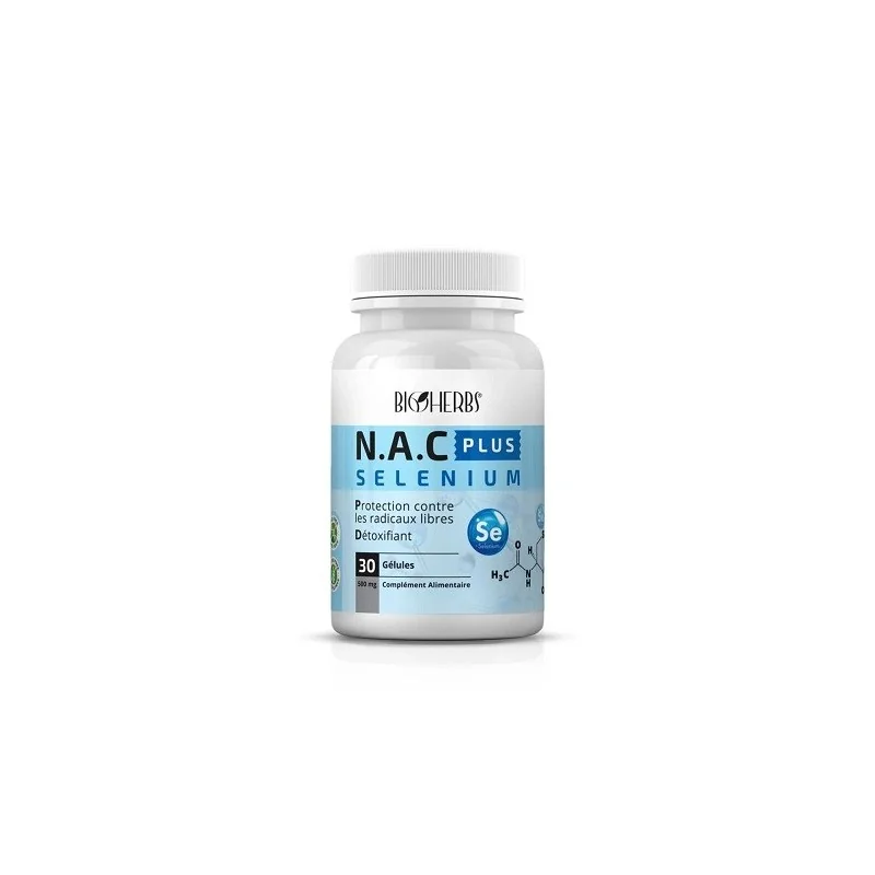 NAC PLUS SÉLÉNIUM 500MG 60 GÉLULES