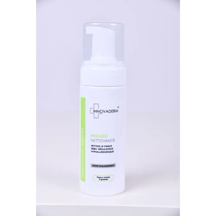 INNOVADERM - MOUSSE NETTOYANTE PEAUX MIXTES A GRASSES 150ML