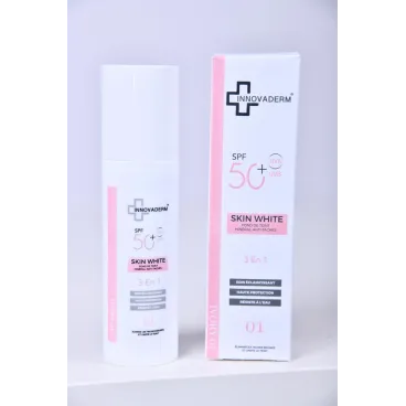 INNOVADERM SKIN WHITE - FOND DE TEINT MINERAL ANTI TACHES IVORY 01