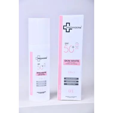 INNOVADERM SKIN WHITE - FOND DE TEINT MINERAL ANTI TACHES IVORY 01