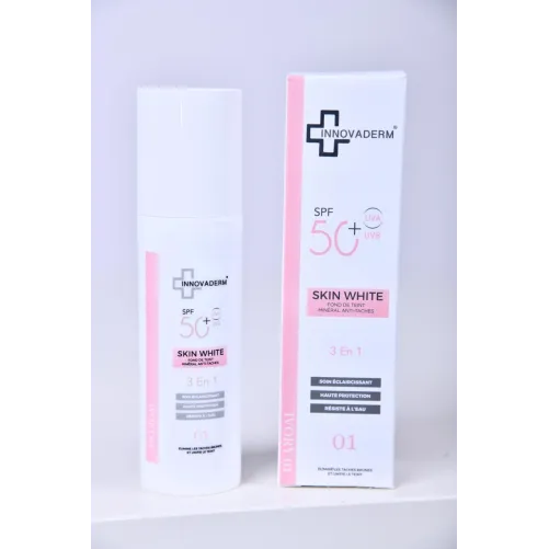 INNOVADERM SKIN WHITE - FOND DE TEINT MINERAL ANTI TACHES IVORY 01
