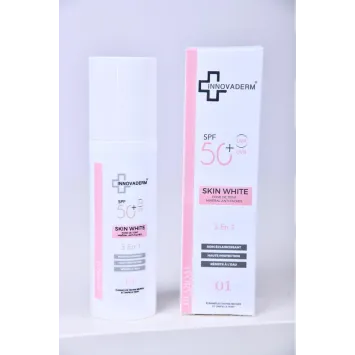 INNOVADERM SKIN WHITE - FOND DE TEINT MINERAL ANTI TACHES IVORY 01