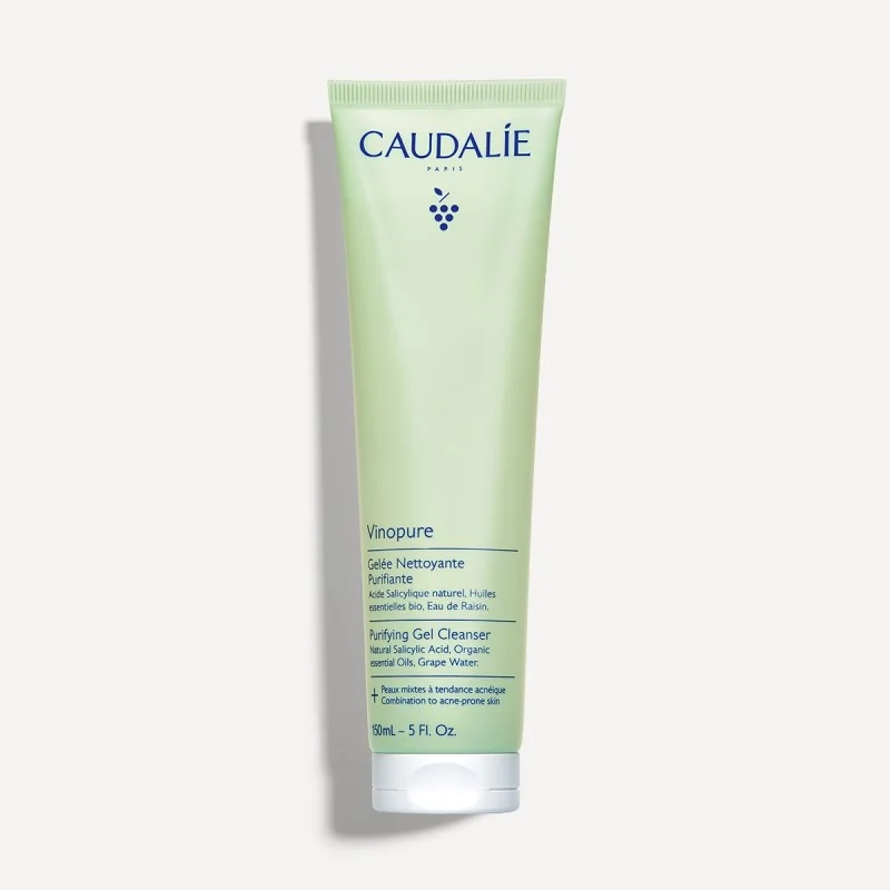 CAUDALIE VINOPURE GELÉE NETTOYANTE À L’ACIDE SALICYLIQUE PURIFIANTE – 150 ML