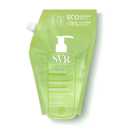 SVR SEBIACLEAR GEL MOUSSANT ECO RECHARGE 400ML