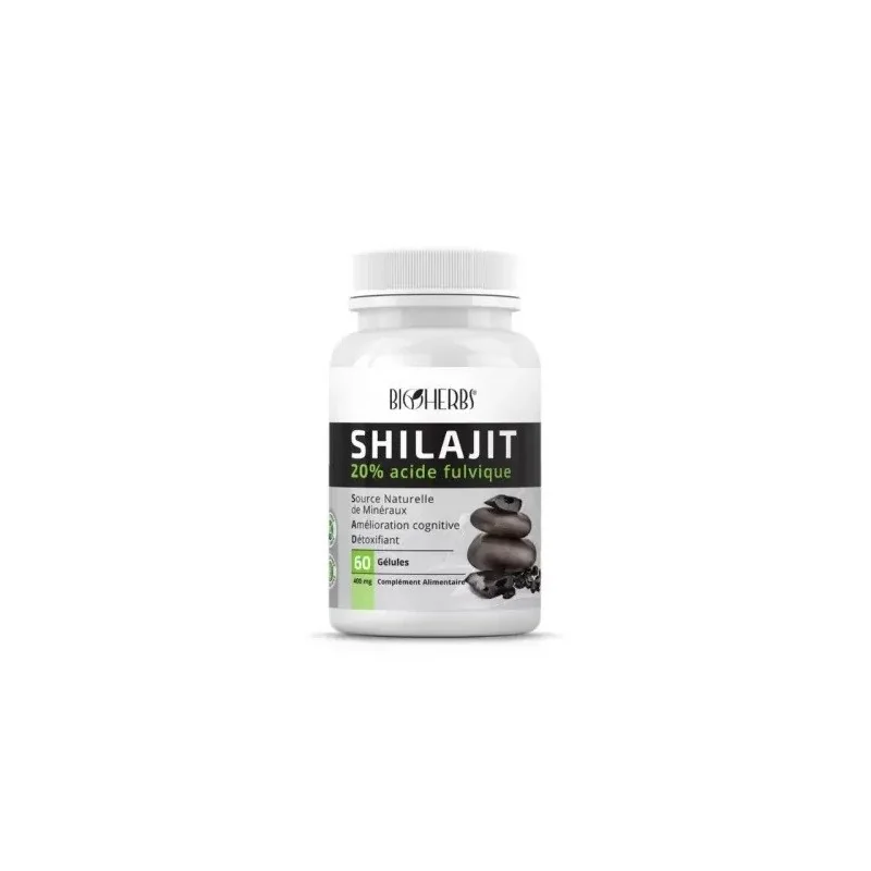 SHILAJIT 20% ACIDE FULVIQUE 60 GÉLULES