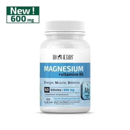 MAGNÉSIUM + VITAMINE B6 60 GÉLULES