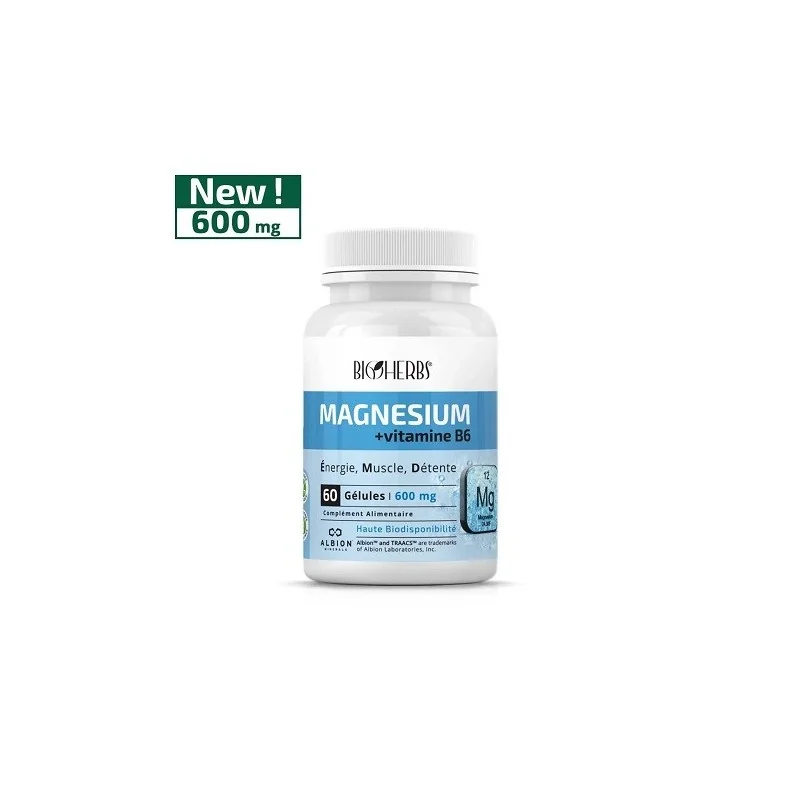 MAGNÉSIUM + VITAMINE B6 60 GÉLULES