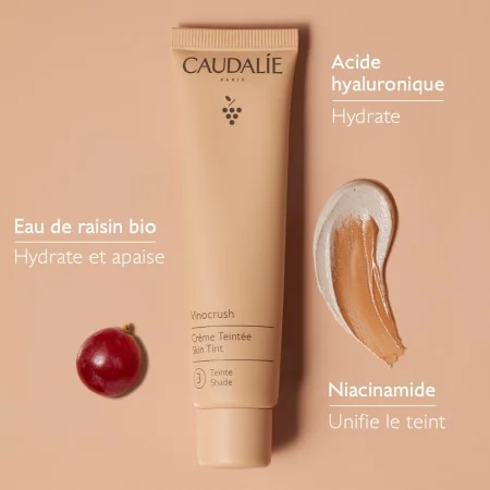 CAUDALIE VINOCRUSH CRÈME TEINTÉE TEINTE 3 30ML