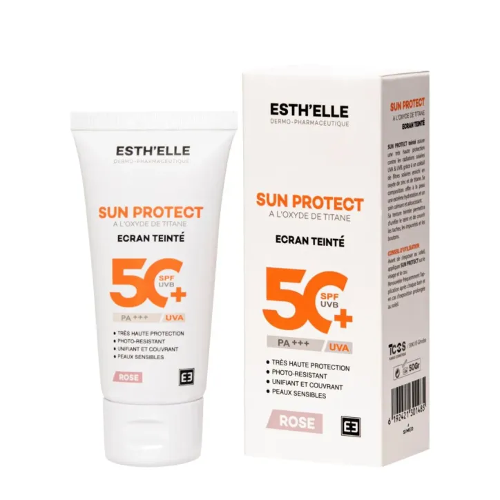 ESTH'ELLE SUN PROTECT ECRAN TEINTÉ ROSE