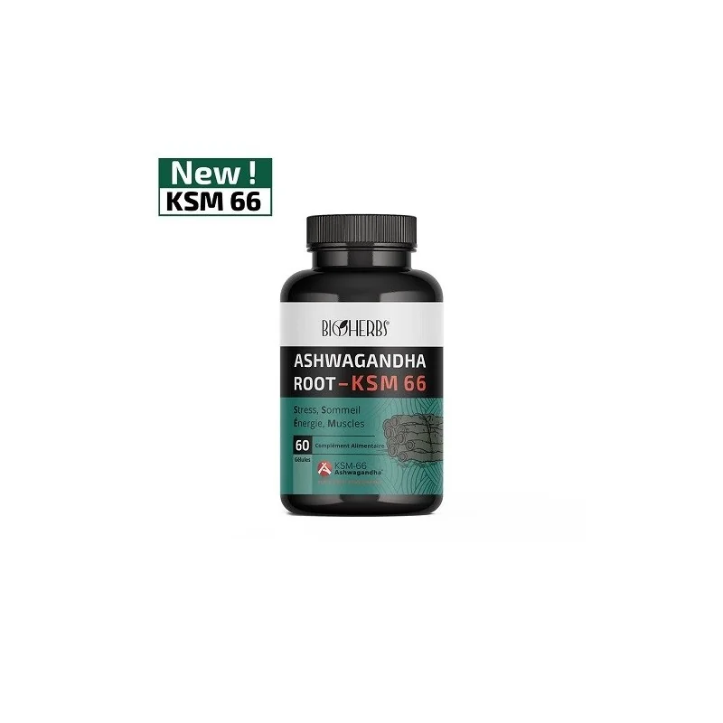 ASHWAGANDHA KSM-66 60 GÉLULES