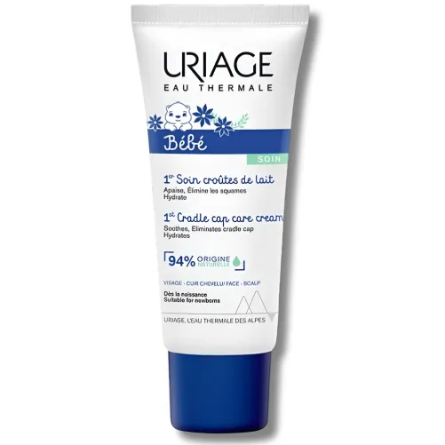 URIAGE BEBE 1ER SOIN CROUTES DE LAIT VISAGE ET CUIR CHEVELU 40ML