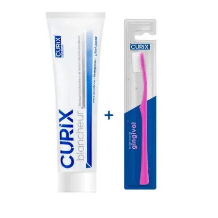 CURIX DENTIFRICE BLANCHEUR + BROSSE A DENTS