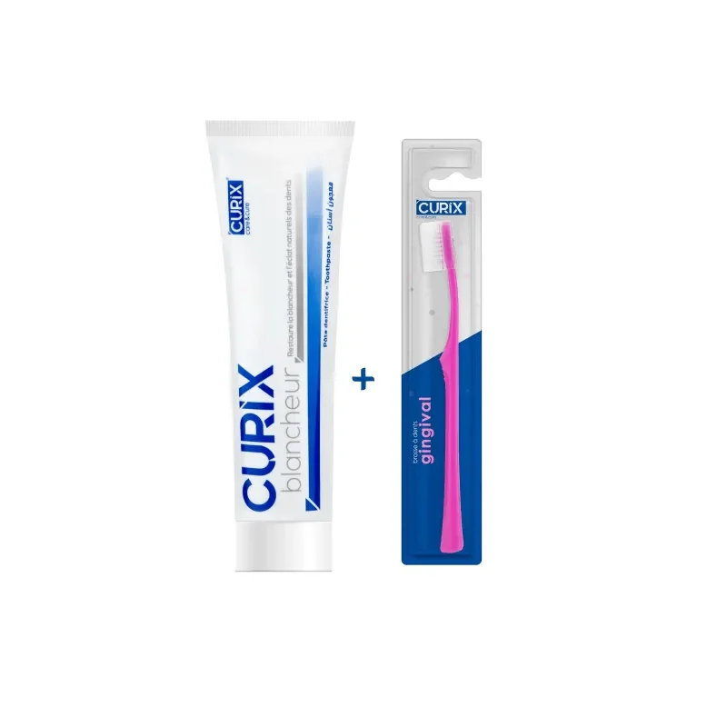 CURIX DENTIFRICE BLANCHEUR + BROSSE A DENTS
