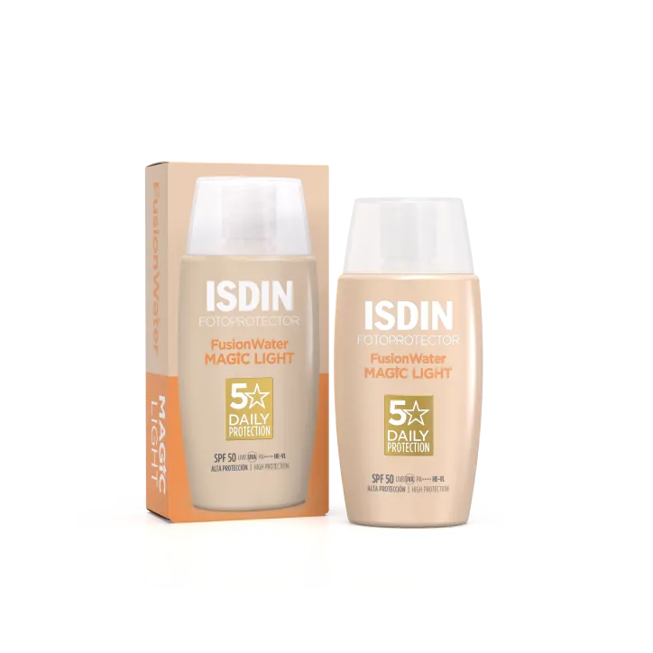 ISDIN PHOTOPROTECTION ECRAN SOLAIRE FUSION WATER TEINTEE LIGHT SPF50+ 50ML