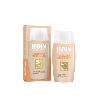 ISDIN PHOTOPROTECTION ECRAN SOLAIRE FUSION WATER TEINTEE LIGHT SPF50+ 50ML