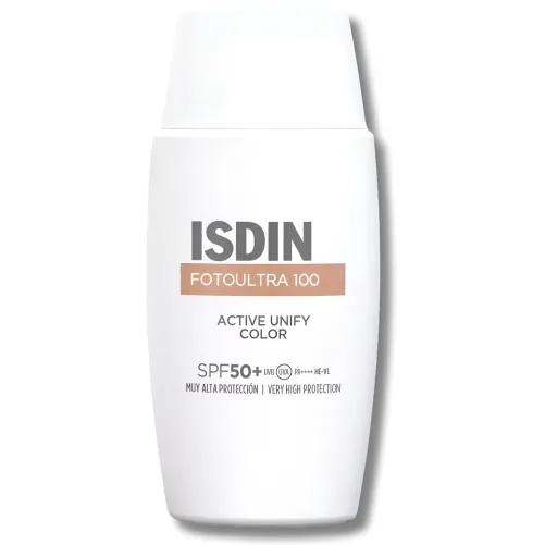ISDIN PHOTOPROTECTION ECRAN SOLAIRE ACTIVE UNIFY FUSION FLUIDE TEINTEE SPF50+ 50ML
