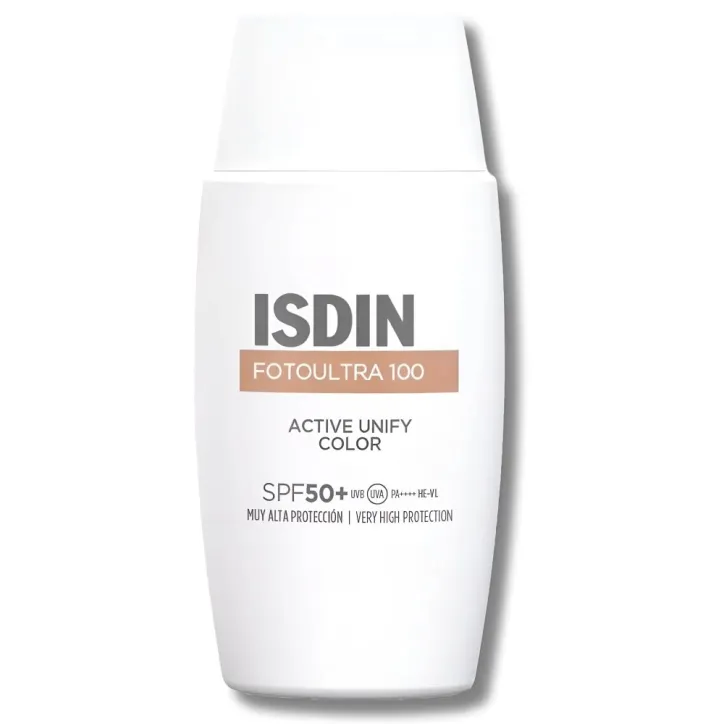 ISDIN PHOTOPROTECTION ECRAN SOLAIRE ACTIVE UNIFY FUSION FLUIDE TEINTEE SPF50+ 50ML