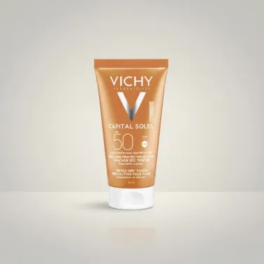VICHY CAPITAL SOLEIL EMULSION TOUCHER SEC TEINTEE SPF50 50ML