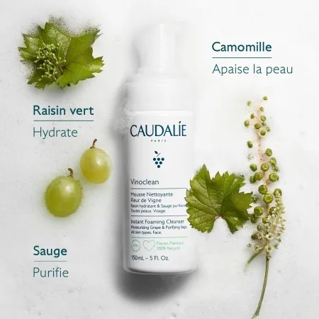 CAUDALIE VINOCLEAN MOUSSE NETTOYANTE FLEUR DE VIGNE 150ML