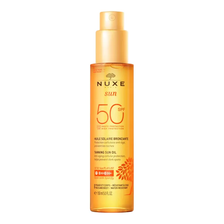NUXE SUN HUILE SOLAIRE BRONZANTE SPF50