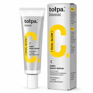 TOŁPA BIONIC DUAL CRÈME DE NUIT GLOW-REPAIR À LA VITAMINE C 40 ML