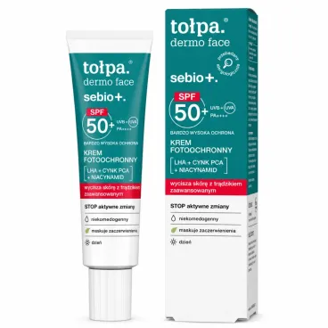 TOŁPA DERMO FACE SEBIO+ CRÈME DE JOUR ANTI IMPERFECTIONS SPF50+ PA++++ 40 ML