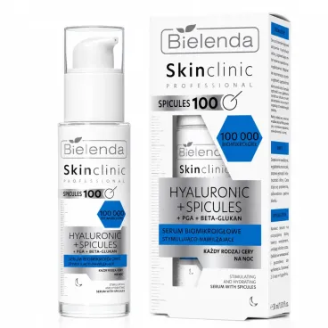 BIELENDA SKIN CLINIC PROFESSIONAL SÉRUM HYDRATANT & STIMULANT À L’ACIDE HYALURONIQUE AVEC SPICULES 30 ML