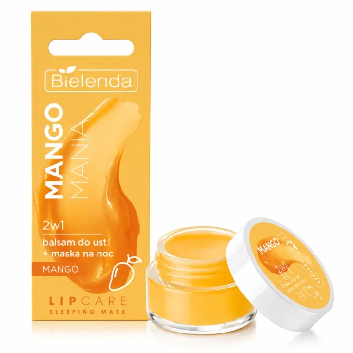 BIELENDA LIP CARE MASQUE DE NUIT + BAUME 2EN1 EXTRAIT DE MANGUE & BEURRE DE KARITÉ 10 G