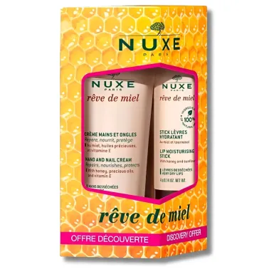 NUXE RÊVE DE MIEL DUO STICK LÈVRES 4GR + CRÈME MAINS 30ML
