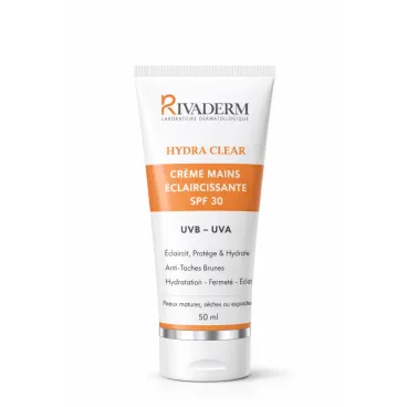 RIVADERM HYDRA CLEAR CREME MAINS ECLAIRCISSANTE SPF30 50ML
