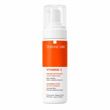 DERMACARE MOUSSE NETTOYANTE VITAMINE C 150ML