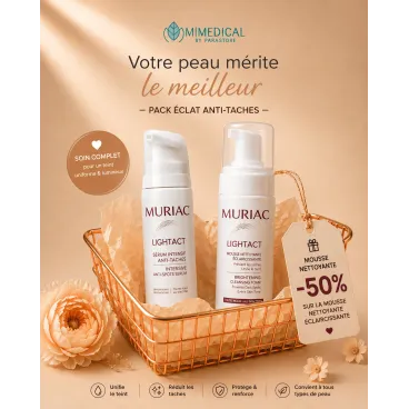 PACK MURIAC LIGHTACT SERUM INTENSIF + MOUSSE NETTOYANTE LIGHTACT À -50%