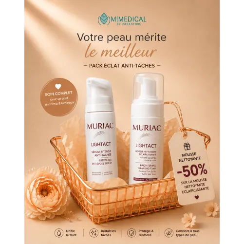 PACK MURIAC LIGHTACT SERUM INTENSIF + MOUSSE NETTOYANTE LIGHTACT À -50%