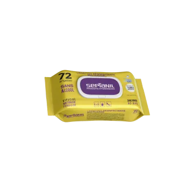SEPTANIL LINGETTES DESINFECTANTES MULTI USAGE 72 PIECES