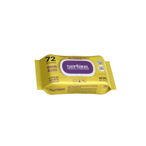 SEPTANIL LINGETTES DESINFECTANTES MULTI USAGE 72 PIECES