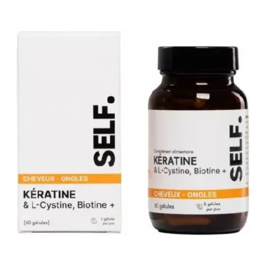 SELF NUTRICARE KERATINE & LCYSTINE BIOTINE+ 60 GELULES SELF NUTRICARE KERATINE & LCYSTINE BIOTINE+ 60 GELULES