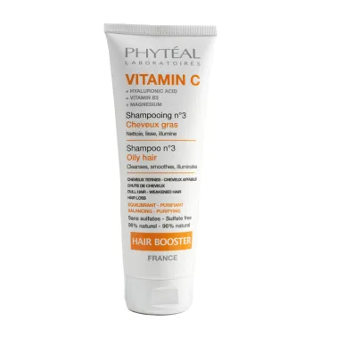 PHYTEAL VITAMINE C SHAMPOOING BOOSTER N°3 CHEVEUX GRAS 250 ML PHYTEAL VITAMINE C SHAMPOOING BOOSTER N°3 CHEVEUX GRAS 250 ML