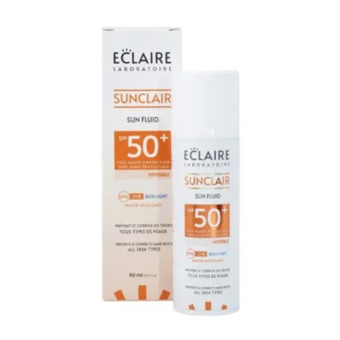 ECLAIRE SUNCLAR ECRAN FLUIDE INVISIBLE ANTI TACHES SPF 50+ 50ML ECLAIRE SUNCLAR ECRAN FLUIDE INVISIBLE ANTI TACHES SPF 50+ 50ML