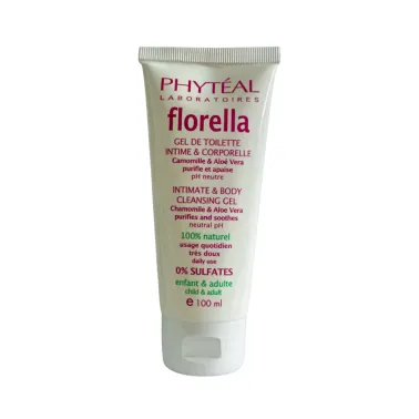 PHYTEAL FLORELLA GEL DE TOILETTE INTIME ET CORPORELLE 100% NATUREL 100ML PHYTEAL FLORELLA GEL DE TOILETTE INTIME ET CORPORELLE 100% NATUREL 100ML