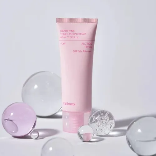 CELIMAX HEART PINK TONE UP SUN CREAM 40 ML