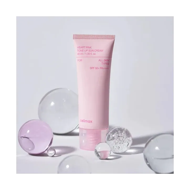 CELIMAX HEART PINK TONE UP SUN CREAM 40 ML