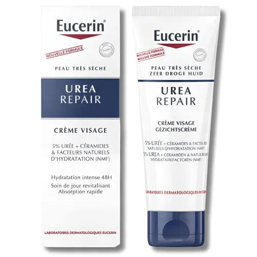 EUCERIN UREAREPAIR CRÈME VISAGE 5 % D’URÉE 50 ML